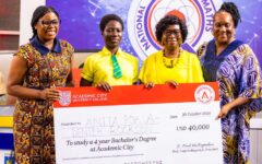NSMQ-semifinalist-receives-Academic-City’s-presidential-scholarship