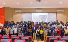 Medical Innovation Expo 2025 participants at Academic City University