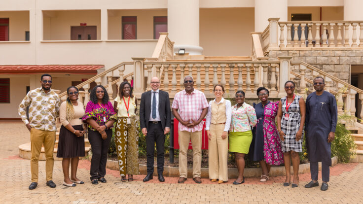 Representatives from Academic City University and the Austrian Embassy in Ghana during H.E. Jurgen Heissel’s courtesy visit